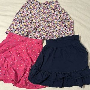 Lands’ End Girls Skirts  Size M (10-12)  All skirts have built in bike shorts